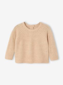 -Pull bébé fille maille ajourée