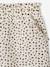 Short voor meisjes van katoengaas beige+bleekblauw+rozen+saliegroen - vertbaudet enfant 
