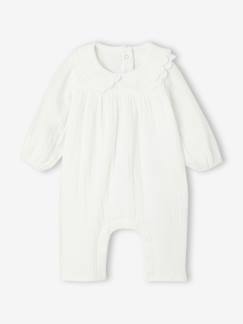 -Combinaison bébé en gaze de coton