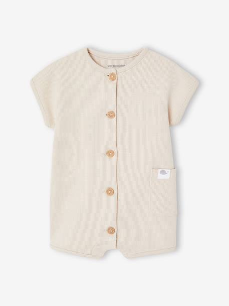 Bébé-Combinaison bébé maille nid d’abeille personnalisable