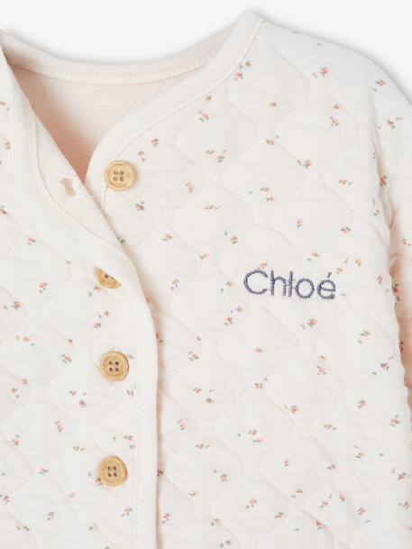 Ensemble bébé matelassé rose+vert d'eau - vertbaudet enfant 