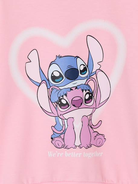 Sweat fille Lilo & Stitch rose - vertbaudet enfant 