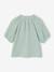 Blouse fille en gaze de coton écru+vanille+vert sauge - vertbaudet enfant 