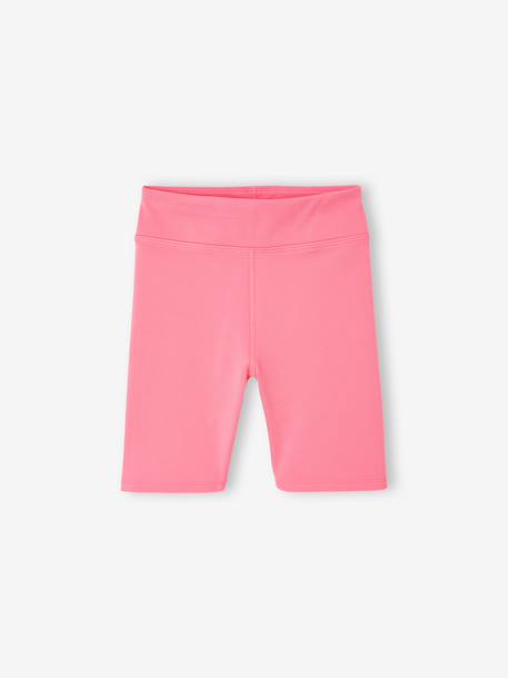 Set van 2 sportieve fietsshorts voor meisjes groen+rozen - vertbaudet enfant 