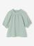 Blouse fille en gaze de coton écru+vanille+vert sauge - vertbaudet enfant 