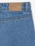 Jupe fille en jean avec broderie bleu moyen - vertbaudet enfant 