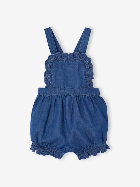 Barboteuse bébé fille en denim stone - vertbaudet enfant 