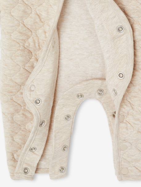Combipilote bébé en jersey beige chiné - vertbaudet enfant 