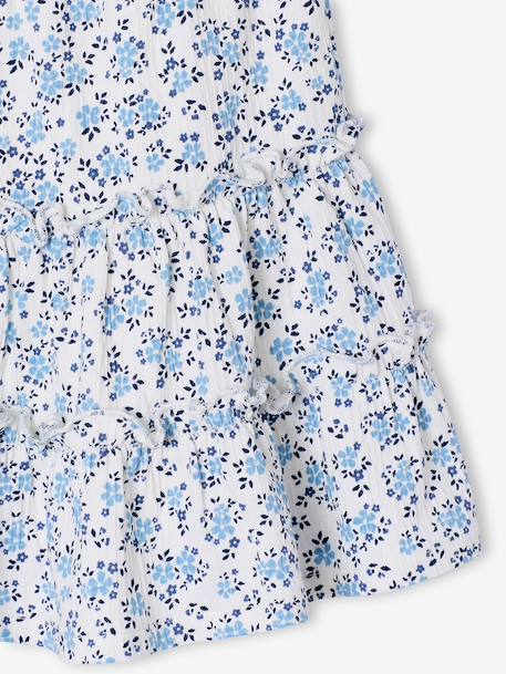 Jupe short fille en jersey écru+rose pâle - vertbaudet enfant 
