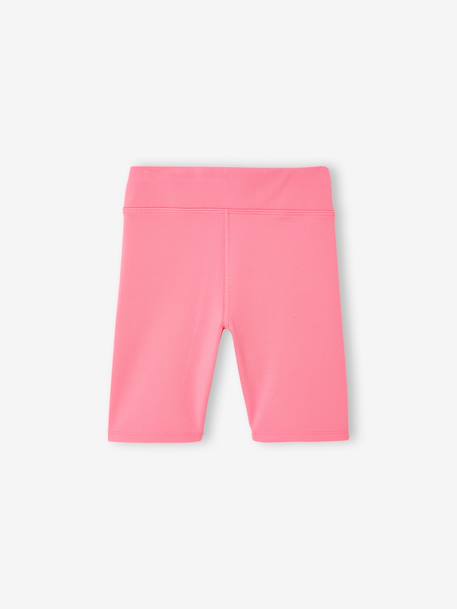 Set van 2 sportieve fietsshorts voor meisjes groen+rozen - vertbaudet enfant 