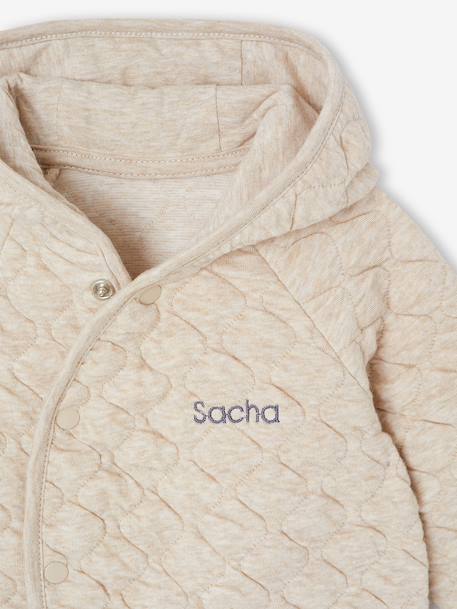 Combipilote bébé en jersey beige chiné - vertbaudet enfant 