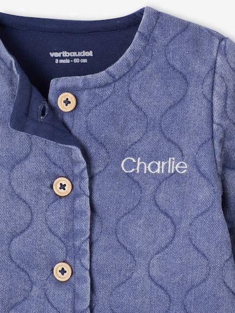 Veste bébé fille en denim personnalisable stone - vertbaudet enfant 