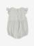 Barboteuse bébé fille en gaze de coton vert sauge - vertbaudet enfant 