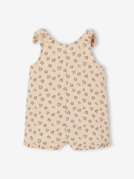 Combishort bébé fille imprimé beige - vertbaudet enfant 