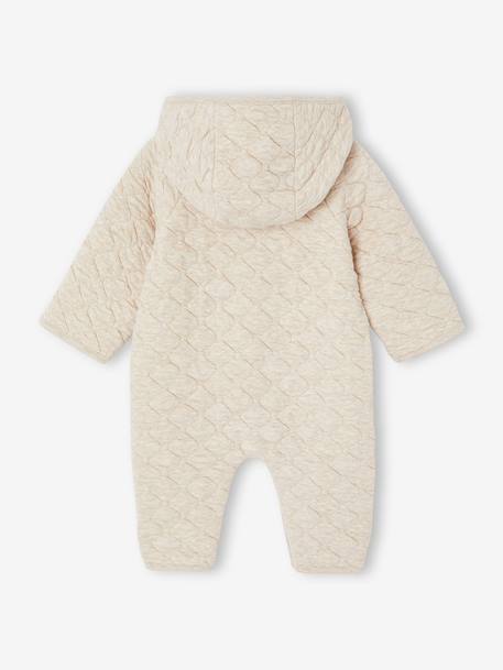 Combipilote bébé en jersey beige chiné - vertbaudet enfant 