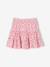Jupe short fille en jersey écru+rose pâle - vertbaudet enfant 