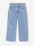 Jean large fille étoiles bleu clair+denim gris - vertbaudet enfant 