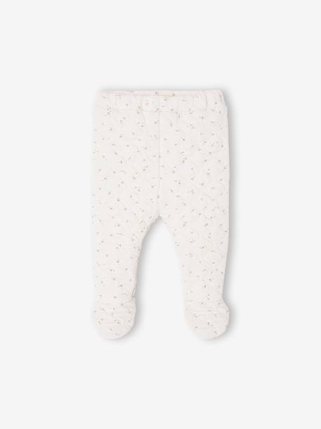 Gewatteerde babyset blauwgroen+rozen - vertbaudet enfant 