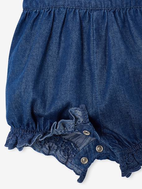 Denim bloomer voor babymeisjes stone - vertbaudet enfant 