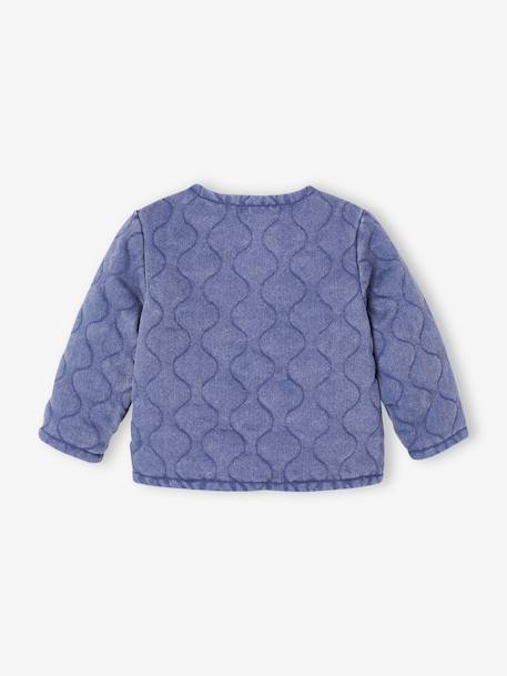Jas voor babymeisjes van aanpasbaar denim stone - vertbaudet enfant 