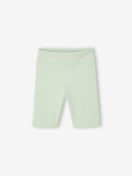 Set van 2 sportieve fietsshorts voor meisjes groen+rozen - vertbaudet enfant 