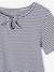 T shirt fille noeud fantaisie jaune+rayé bleu - vertbaudet enfant 