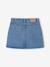 Jupe fille en jean avec broderie bleu moyen - vertbaudet enfant 