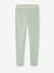 Legging fille ceinture irisée Basics gris chiné+MARINE GRISE+NOIR+vert sauge - vertbaudet enfant 