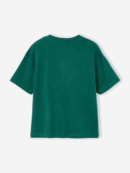 T-shirt garçon imprimé rouge+vert anglais - vertbaudet enfant 