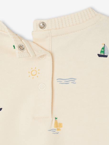 Sweat bébé garçon fantaisie écru - vertbaudet enfant 