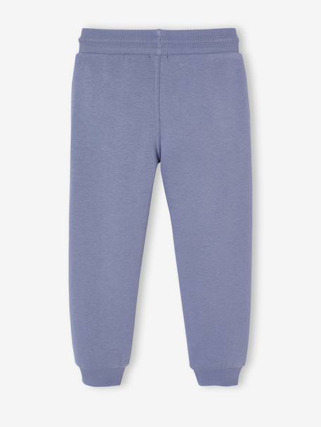 Joggingbroek van molton jongens dennen+donker leisteenblauw+gechineerd grijs+gemêleerd zwart+grijs+marineblauw, gechineerd+middenblauw+oker+zwart - vertbaudet enfant 