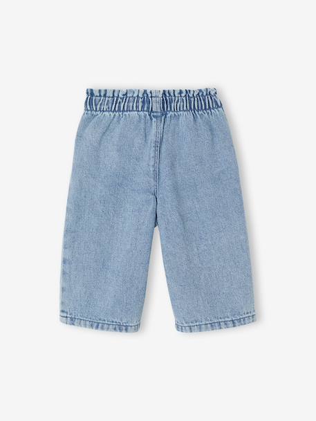 Baby jeans voor meisjes met zakken in hartvorm double stone - vertbaudet enfant 