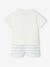 Ensemble bébé t-shirt et short Snoopy rayé bleu - vertbaudet enfant 