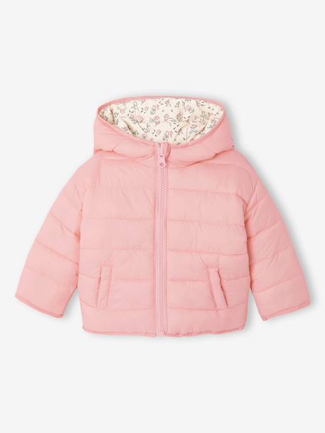Licht donsjack voor babymeisjes ecru - vertbaudet enfant 