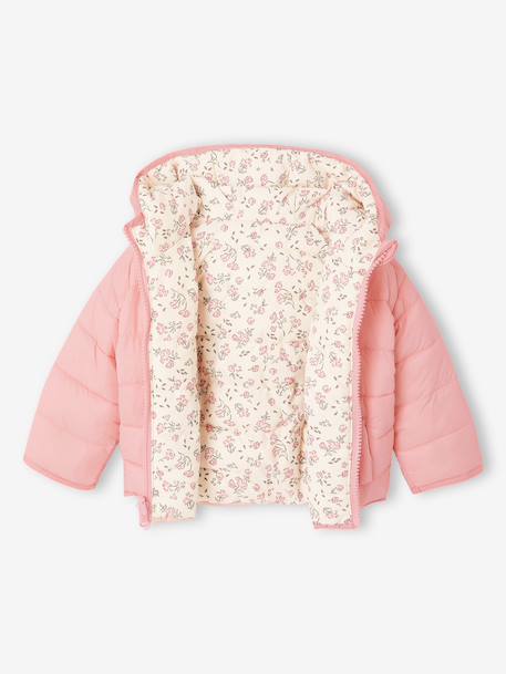 Licht donsjack voor babymeisjes ecru - vertbaudet enfant 