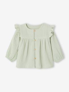 -Blouse bébé gaze de coton à volants