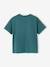 T-shirt voor jongens met een speels motief blauwgroen+oceaanblauw+rozenhout - vertbaudet enfant 