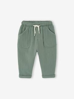 Pantalon en gaze coton bébé  - vertbaudet enfant