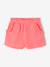 Short voor meisjes van katoengaas beige+bleekblauw+rozen+saliegroen - vertbaudet enfant 