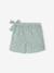 Jupe-short fille imprimée écru+vert d'eau - vertbaudet enfant 