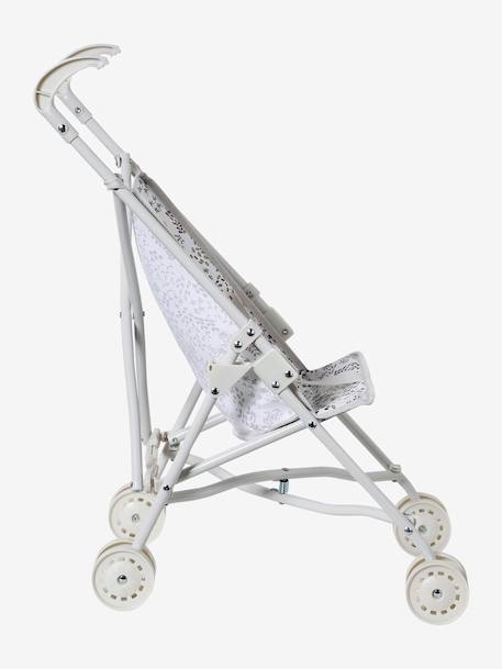 Rieten kinderwagen voor pop blauw+ecru+geel+groen+wit - vertbaudet enfant 