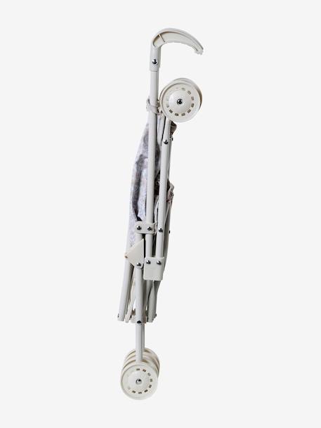 Rieten kinderwagen voor pop blauw+ecru+geel+groen+wit - vertbaudet enfant 