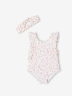 -Ensemble de bain bébé maillot et bandeau