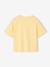 T-shirt fille imprimé manches courtes anthracite+beige+jaune pâle+sable - vertbaudet enfant 