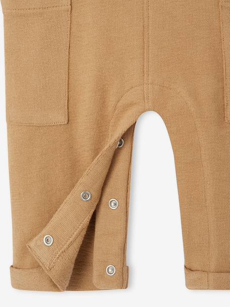 Salopette bébé en molleton taupe - vertbaudet enfant 