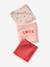 Lot 3 langes en gaze de coton MON COEUR rose imprimé - vertbaudet enfant 
