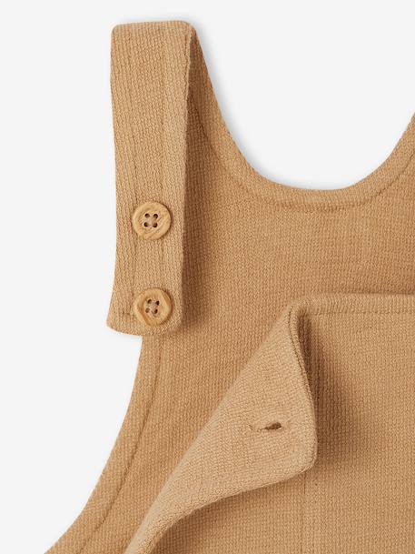 Salopet baby van velours taupe - vertbaudet enfant 