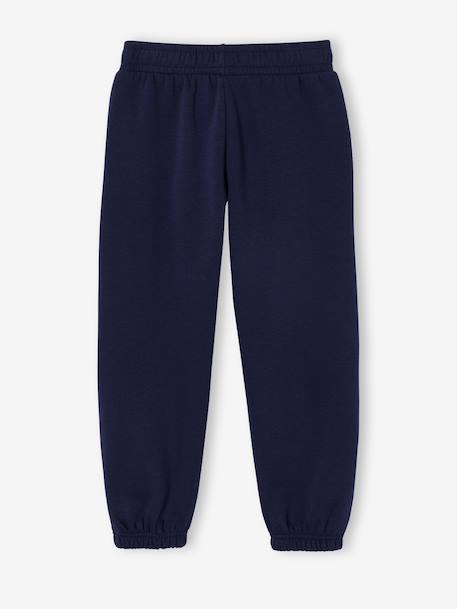 Jogging fille Basics long cordon marine+vieux rose - vertbaudet enfant 