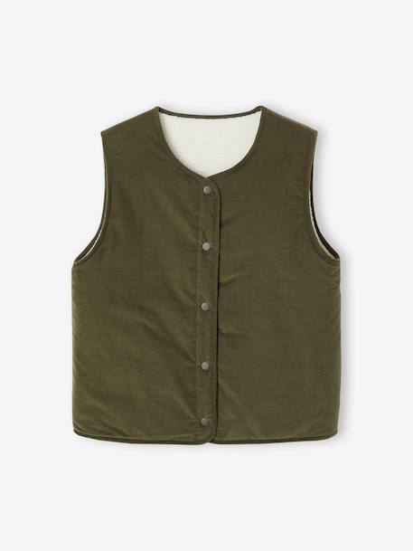 Gilet femme sans manches réversible capsule famille écru - vertbaudet enfant 