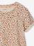 Meisjesjurk met print beige, bedrukt+groen, bedrukt+groengrijs+meerkleurig - vertbaudet enfant 